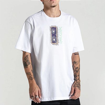 Camiseta Volcom Eye Rust WT25 Masculina Branco