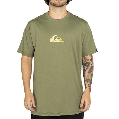 Camiseta Quiksilver Metal Comp WT25 Masculina Verde Escuro