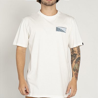 Camiseta Quiksilver Crossed Out WT25 Masculina Snow White