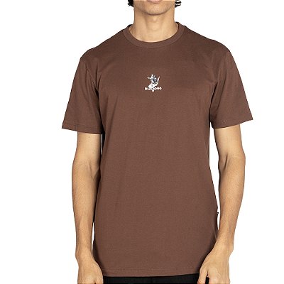 Camiseta Billabong Death Vibes WT25 Masculina Marrom Escuro