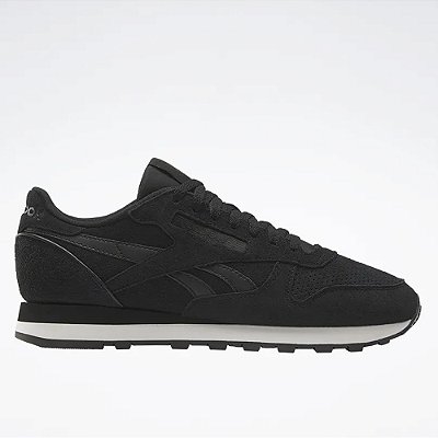 Tênis Reebok Classic Leather Masculino Black/Black/White