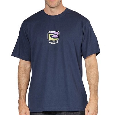 Camiseta Rip Curl Archive Mixed Logo W25 Masculina Dark Navy