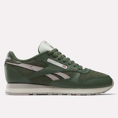 Tênis Reebok Classic Leather Masculino Green/Green/Grey