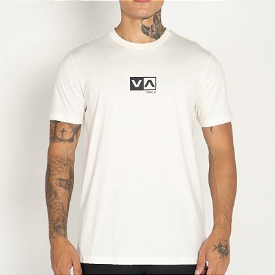 Camiseta RVCA Mini Balance Box WT25 Masculina Snow White