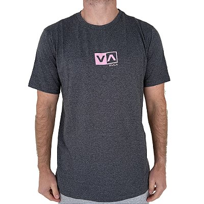 Camiseta RVCA Mini Balance Box WT25 Masculina Cinza Escuro