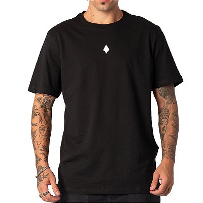 Camiseta MCD Caveira Cromada SM26 Masculina Preto