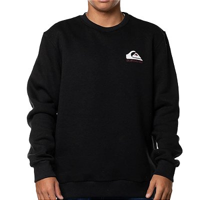 Moletom Quiksilver Careca Omni Logo WT24 Masculino Preto