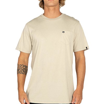 Camiseta Quiksilver Omni Pocket WT25 Masculina Areia