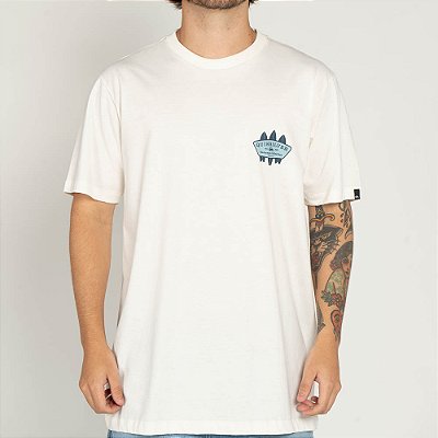 Camiseta Quiksilver Twinz Logos WT25 Masculina Snow White