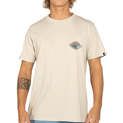 Camiseta Quiksilver Future Island WT25 Masculina Areia