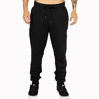 Calça Quiksilver Embroidery 270G WT25 Masculina Preto