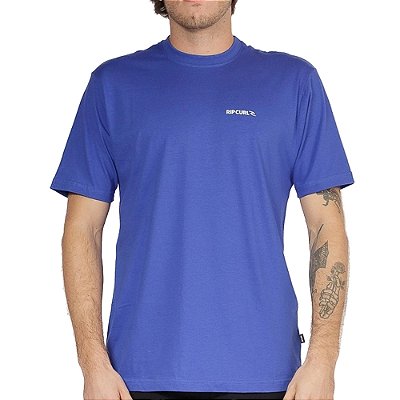 Camiseta Rip Curl Brand Icon SM26 Masculina Eletric Cobalt