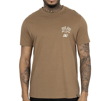 Camiseta DC Shoes For The Win WT25 Masculina Marrom