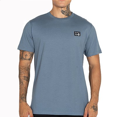Camiseta RVCA Anp Label SM26 Masculina Azul