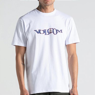 Camiseta Volcom Skidder SM26 Masculina Branco