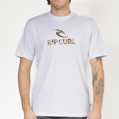 Camiseta Rip Curl Rio SM26 Masculina Branco