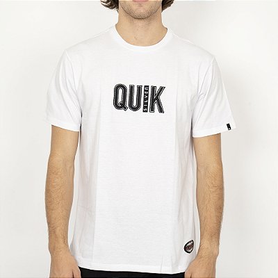 Camiseta Quiksilver Emb Quik Outdoor SM26 Masculina Branco
