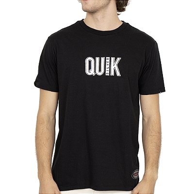 Camiseta Quiksilver Emb Quik Outdoor SM26 Masculina Preto