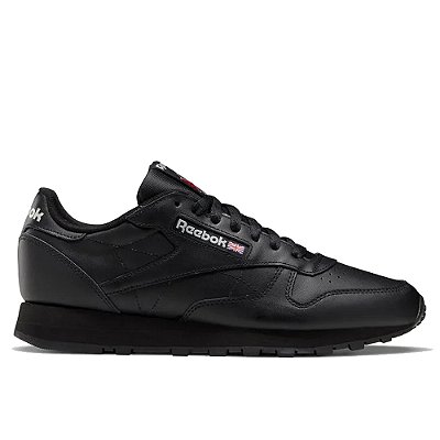 Tênis Reebok Classic Leather Unissex CBlack/CBlack/Pugr