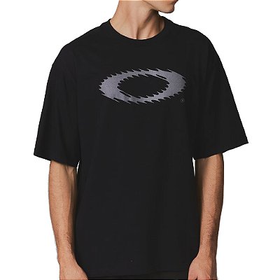 Camiseta Oakley Stretch Ellipse Logo SM26 Masculina Blackout