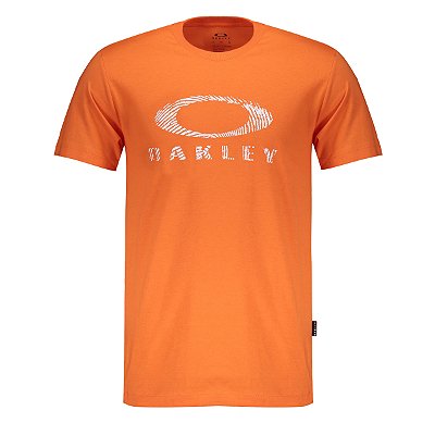 Camiseta Oakley Ellipse Fingerprint SM26 Neon Orange