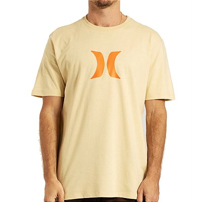Camiseta Hurley Icon SM26 Masculina Bege