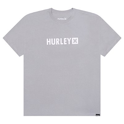Camiseta Hurley Square SM26 Masculina Cinza