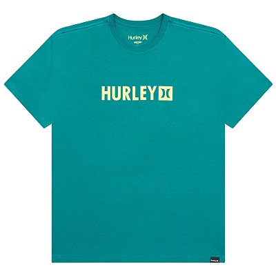 Camiseta Hurley Square SM26 Masculina Petróleo