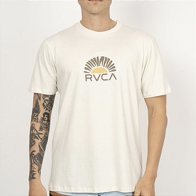 Camiseta RVCA Rise Cuts SM26 Masculina Off White