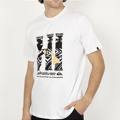 Camiseta Quiksilver Hi Island SM26 Masculina Branco