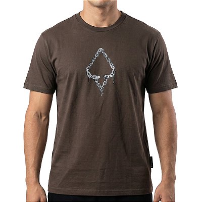 Camiseta MCD Espada Corrente SM26 Masculina Marrom Ruina