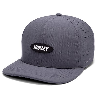 Boné Hurley Aba Curva Fastplate SM26 Cinza