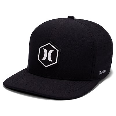 Boné Hurley Aba Curva Hexa SM26 Preto