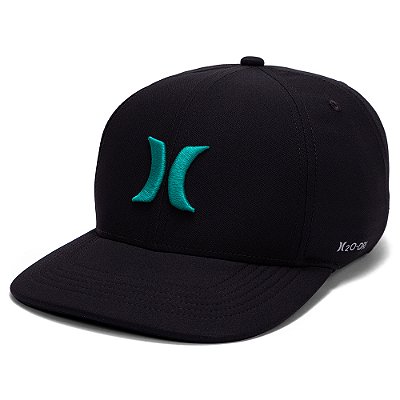 Boné Hurley Aba Curva Icon Juvenil SM26 P Preto