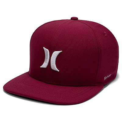 Boné Hurley Aba Curva Icon SM26 Vinho