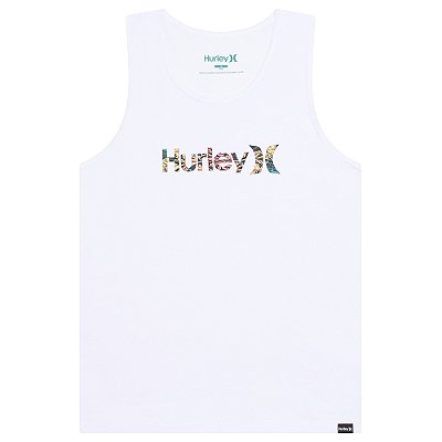 Regata Hurley O&O Floral SM26 Masculina Branco