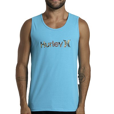 Regata Hurley O&O Floral SM26 Masculina Azul