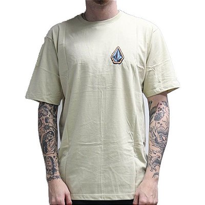 Camiseta Volcom Chandler SM26 Masculina Bege