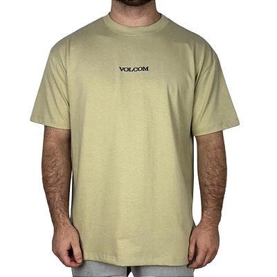 Camiseta Volcom Stone SM26 Masculina Bege