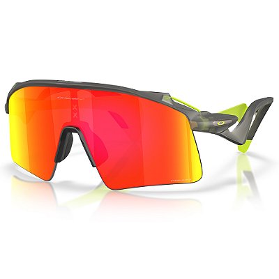 Óculos de Sol Oakley Stunt Wing Matte Grey Smoke Prizm Ruby