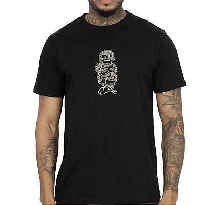 Camiseta DC Shoes Laugh Stack SM26 Masculina Preto