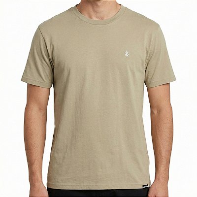 Camiseta Volcom Esp Single Stone SM26 Masculina Bege