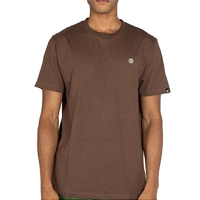 Camiseta Element Mini Emb Plus Size SM26 Masculina Marrom