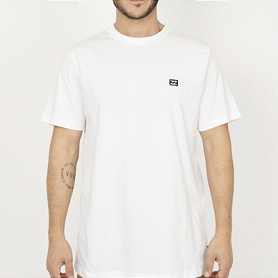 Camiseta Billabong Icon Patch Plus Size S26 Masculina Branco