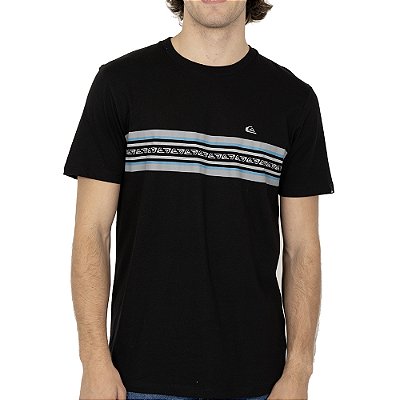 Camiseta Quiksilver Line Logo SM26 Masculina Preto