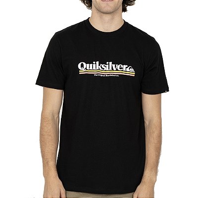Camiseta Quiksilver The Lines SM26 Masculina Preto