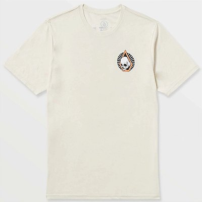 Camiseta Volcom Arched Oversize SM26 Masculina Bege