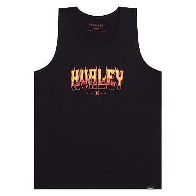 Regata Hurley Flame SM26 Masculina Preto