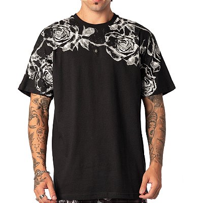 Camiseta MCD Especial MJ Rosas SM26 Masculina Preto