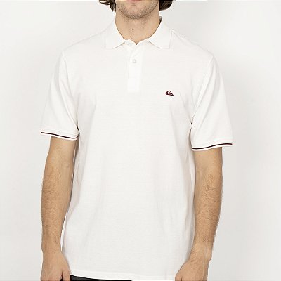 Camisa Quiksilver Polo Light Line SM26 Masculina Snow White